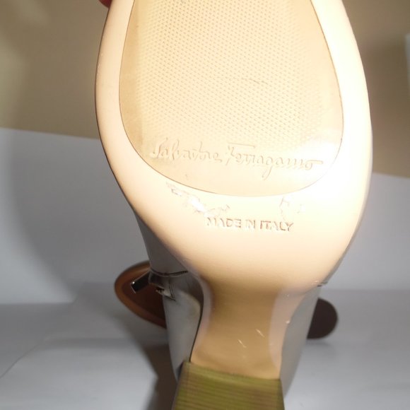 Salvatore Ferragamo Cut Out Ankle Maka Chain Boots - Picture 6 of 14